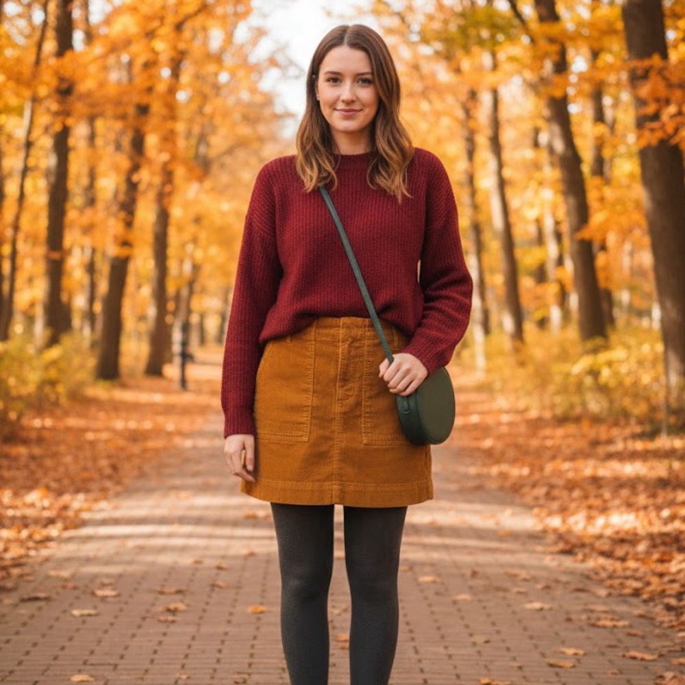 BDG Urban Outfitters NWOT Corduroy Mini Skirt Caramel Small